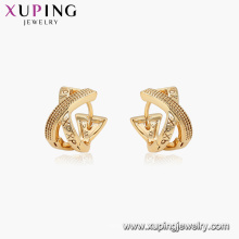96909 Xuping vergoldet Hoop keine Stein XP Ohrringe für Frauen